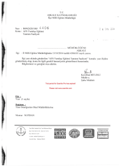 sayı z 86942420/100/ 4 4 O 6 .53 4 &scaron;-&scaron;ılııı ZUH - erzurum