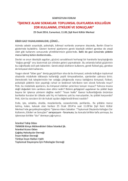 işkence alanı sokaklar: toplumsal olaylarda kolluğun zor kullanımı