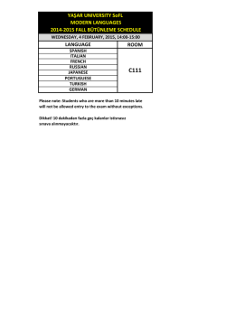 Modern Diller B&uuml;t&uuml;nleme Programı