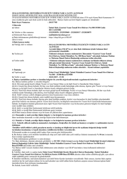 28 Kalem Honda Motosikletler İ&ccedil;in Yedek Par&ccedil;a Satın Alınması