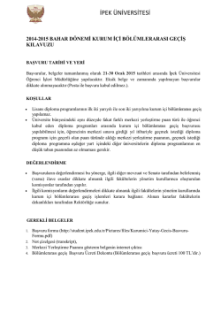 Kurum i&ccedil;i B&ouml;l&uuml;mlerarası Yatay Ge&ccedil;iş Kılavuzu i&ccedil;in tıklayınız