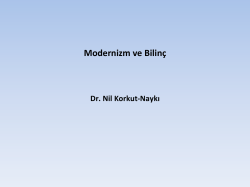 Modernizm ve Bilin&ccedil;