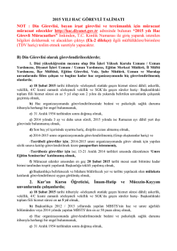 2015 yılında hacca g&ouml;revli gitmek isteyenler i&ccedil;in kriterler belli oldu