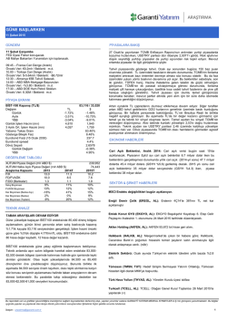 araştırma - Garanti Yatırım