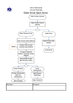 Gelen Evrak İșlem Süreci