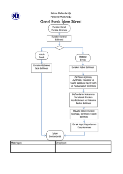 Genel Evrak İșlem S&uuml;reci