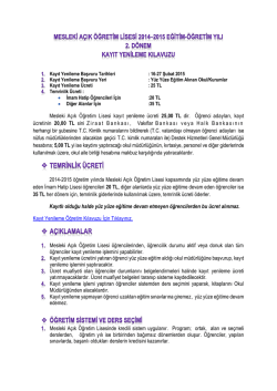 Kayıt Yenileme Kılavuzunu indirmek i&ccedil;in tıklayınız.