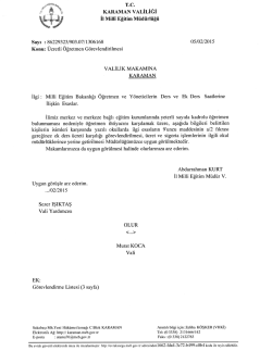 2014-2015 Eğitim &Ouml;ğretim Yılı 2. D&ouml;nem &Uuml;cretli &Ouml;ğretmen