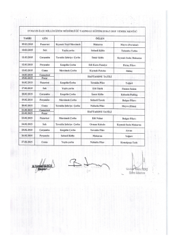 TARİH GÜN ÖĞLEN ı - Milli Eğitim Bakanlığı