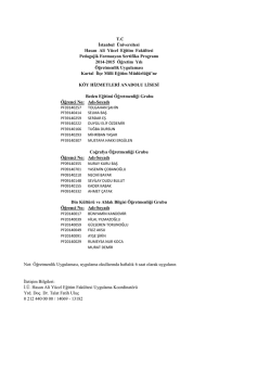 Kartal - İstanbul &Uuml;niversitesi