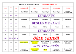 &Ouml;ĞLE YEMEĞİ