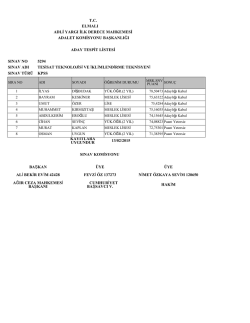 s&ouml;zleşmeli tesisat ve teknolojisi ve iklimlendirme teknisyeni aday