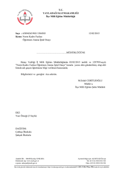 65894265/903/1584503 12/02/2015 Konu: Norm Kadro Fazla