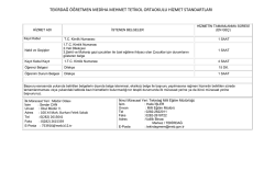 Hizmet Standartları - Milli Eğitim Bakanlığı