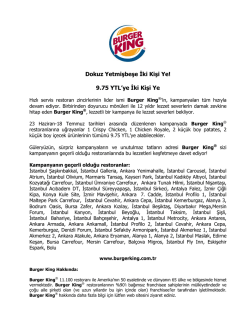 9.75 YTL`ye İki Kişi Ye