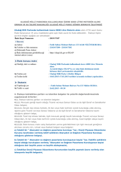 İhale Kayıt Numarası - II.B&ouml;lge M&uuml;d&uuml;rl&uuml;ğ&uuml;