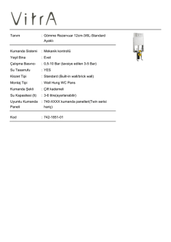 Tanım : G&ouml;mme Rezervuar 12cm-3/6L-Standard Ayaklı