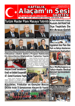 27 Şubat 2015 Sayı : 627