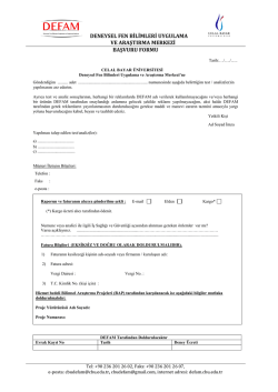 Genel Başvuru Dilek&ccedil;esi