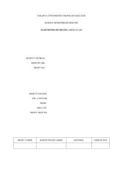 sakarya &uuml;niversitesi teknoloji fak&uuml;ltesi makina m&uuml;hendisliği b&ouml;l&uuml;m&uuml;