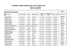 KİMLİK BİLGİLERİ