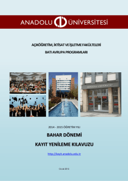 bahar d&ouml;nemi kayıt yenileme kılavuzu