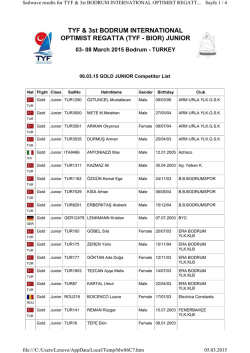 Junior Gold 06.03.2015