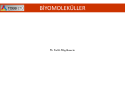 BİYOMOLEK&Uuml;LLER - fbuyukserin.at.etu.edu.tr