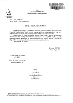 T.C. SAL1K BAKANLIcII SaItk Hizrnetleri Gene! MUdUrEU&uuml;