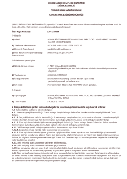 &ccedil;erkeş sağlık kompleksi onarım işi sağlık bakanlığı t&uuml;rkiye halk