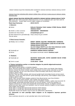 Hamidiye Deposu. İstif İşi İhale İlanı