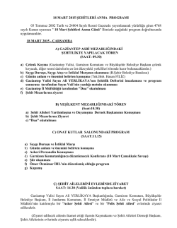 18 mart 2009 şehitleri anma programı