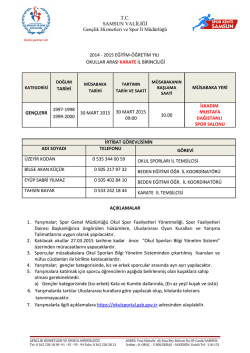 gen&ccedil;ler il birinciliği - Samsun Gen&ccedil;lik Hizmetleri ve Spor İl M&uuml;d&uuml;rl&uuml;ğ&uuml;