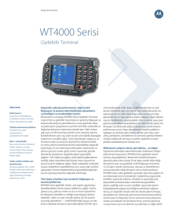 WT4000 Specifications (Turkish)