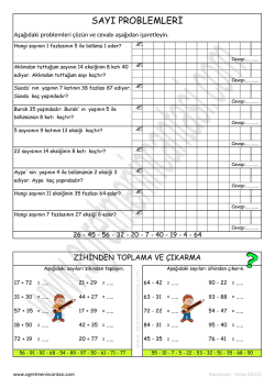 sayı problemleri - Kartanelerim.com