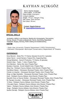 kayhan a&ccedil;ıkg&ouml;z - Talent İstanbul
