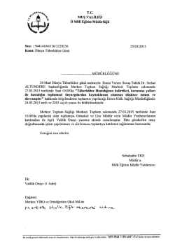 Duyuru İ&ccedil;in Tıklayınız