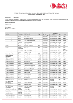 Kalan Cezalar Hakkinda Duyuru - T&uuml;rkiye Basketbol Federasyonu