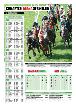 CUMARTESi ADANASPRiNTLERi