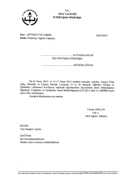 Duyuru İ&ccedil;in Tıklayınız