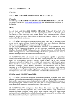 İptal ve İade Koşulları