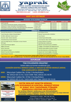 Slayt 1 - Makina Mühendisleri Odası