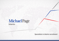 Specialists in interim recruitment