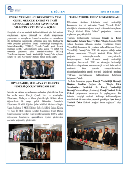 Nisan 2015 - Enerji Verimliliği Derneği