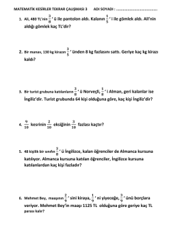 kesirler tekrar &ccedil;alışması 3