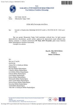 H&uuml;samettin Tuğa&ccedil; Vakfı - Sakarya &Uuml;niversitesi