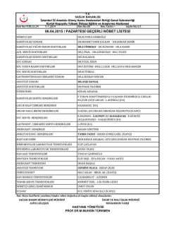 0 - Kartal Koşuyolu Y&uuml;ksek İhtisas Eğitim ve Araştırma Hastanesi