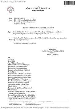 2015 Yılı Proje Teklif &Ccedil;ağrısı Mali Destek Programları
