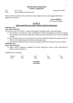 2.a.l.tertip komitesi kararı - TFF İstanbul İl Başkanlığı