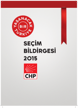 SE&Ccedil;İM BİLDİRGESİ 2015